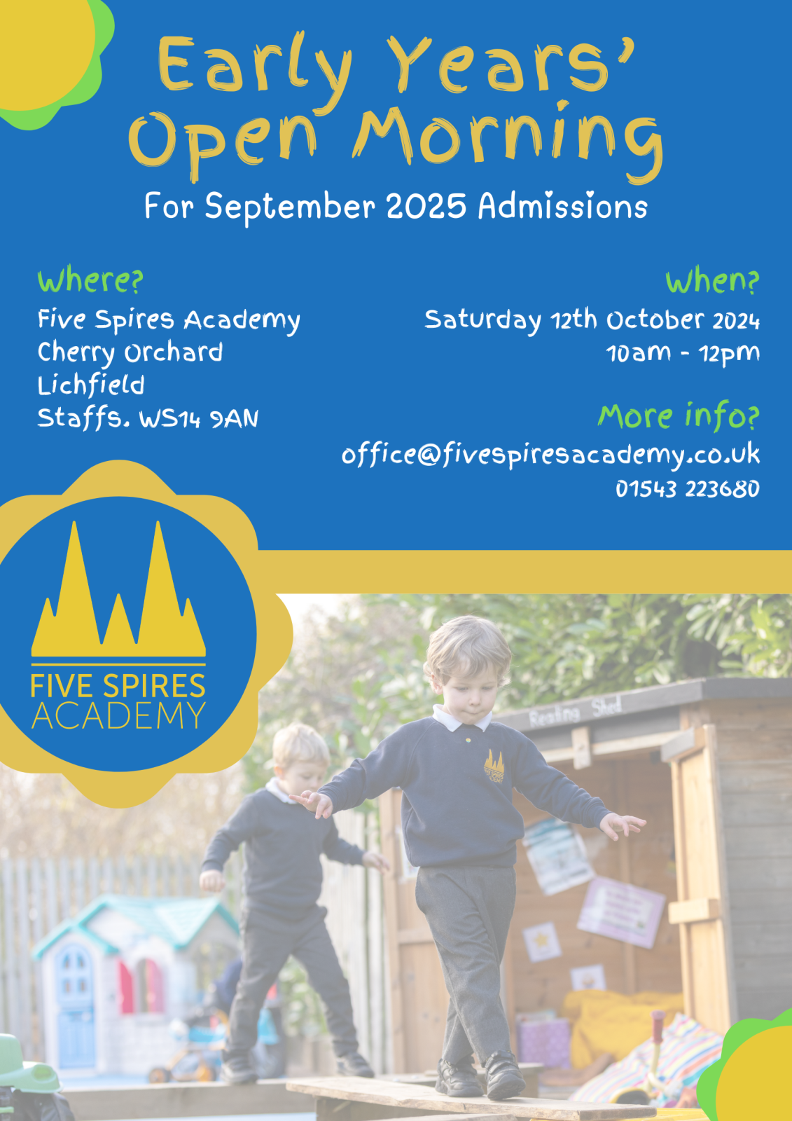 EYFS Open Morning for Admissions 2025